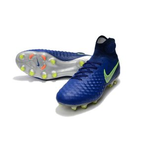 Kopačky Pánské Nike Magista Obra 2 Elite DF FG – Modrá Zelená